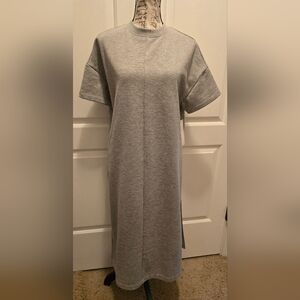 Athleta Sedona Sweatshirt Dress Heather Gray XXS